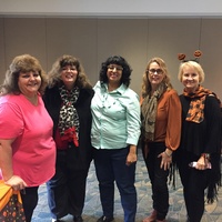 Members pictured with Daria Ruffolo, second from the left, who spoke about blood transfusions and surgical procedures of former US Presidents and Princess Diana.  