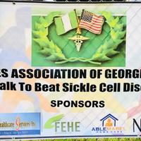 Banner displaying the sponsors of the event.