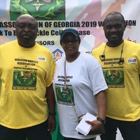 Chichi O'Koli (Walkathon chair) with her better half/support and Attorney Onyi Ekwegbalu (MC/Coach  of the Walkathon)