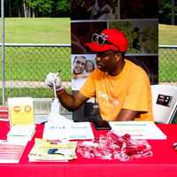 Sickle Cell foundation Staff testing participants for Sickle Cell Disease