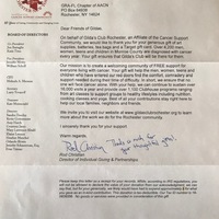 Support of Gilda's Club, December 2019