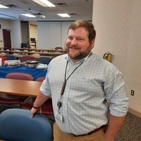 Dr Benjamin Whitehouse, AnMed Health Anesthesiologist. Spoke on Nerve Blocks