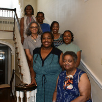 Dr. Erica Williams, past VSU student with VSU Professors Dr. Karen Faison and Dr. Stephanie Terry and VSU students being recognized for outstanding academic achievement. 