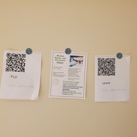 Clients had to register by scanning to get their vaccines.