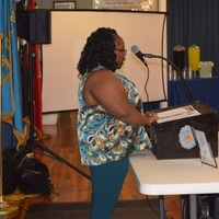 Member T. Miller introducing the MC