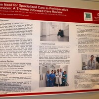 Ohio State Univ. CPAN Nurse poster: "The need for specialized care in perioperative services: a trauma informed care review"