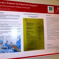 An Ohio State Nurse Cpan poster "How do I prepare my patient for surgery? Perioperative teaching for inpatient nursing staff.