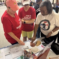 Romona teaching self breast exam 