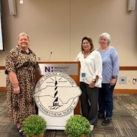 2025 NCAPAN Retiring Board of Directors: Left to Right, Marche' Tucker Immediate Past President; Kathy Sandel Director of Communication; Robin Davis Primary Nurse Planner