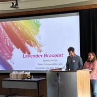 Poster Podium Presentation by Brian Pritchard, BSN, RN-BIDMC.  A Lavendar Bracelet Initiative