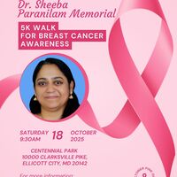 10/18/2025 Sheeba Paranilam Breast Cancer Awareness walk  