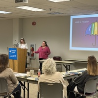Alyssa M. Reardon BSN, RN, HN-BC and Caitlyn Waddell MSN, RN, HNB-BC, GERO-BC presenting Elevating Hospitals: Why Holistic Nursing is the Game Changer
