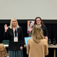 Heather Norman, ACNA President, swearing in Lori Roscoe as President-Elect and Ashli Carrafa as Member-At-Large.