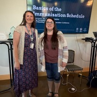 Heidi Gurov, School & Community Partner Coordinator, Immunizations Unit, Wyoming Department of Health & Julie Lange, WSNA Vice President