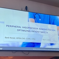 Educational Dinner- Peripheral Vasopressor Administration 2025