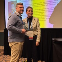 Tyler Silvey and President Shanon Fucik 