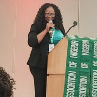 Dr. Ngozi Odoh presenting  at the conference.
