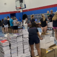 Helping in Tiny Hands Foundation to supply school supplies to the children in the surrounding communities!