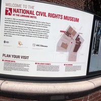 Down time at the  Civil Rights Museum