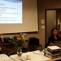 Pat Dulle - HTSL new President leading our General Meeting