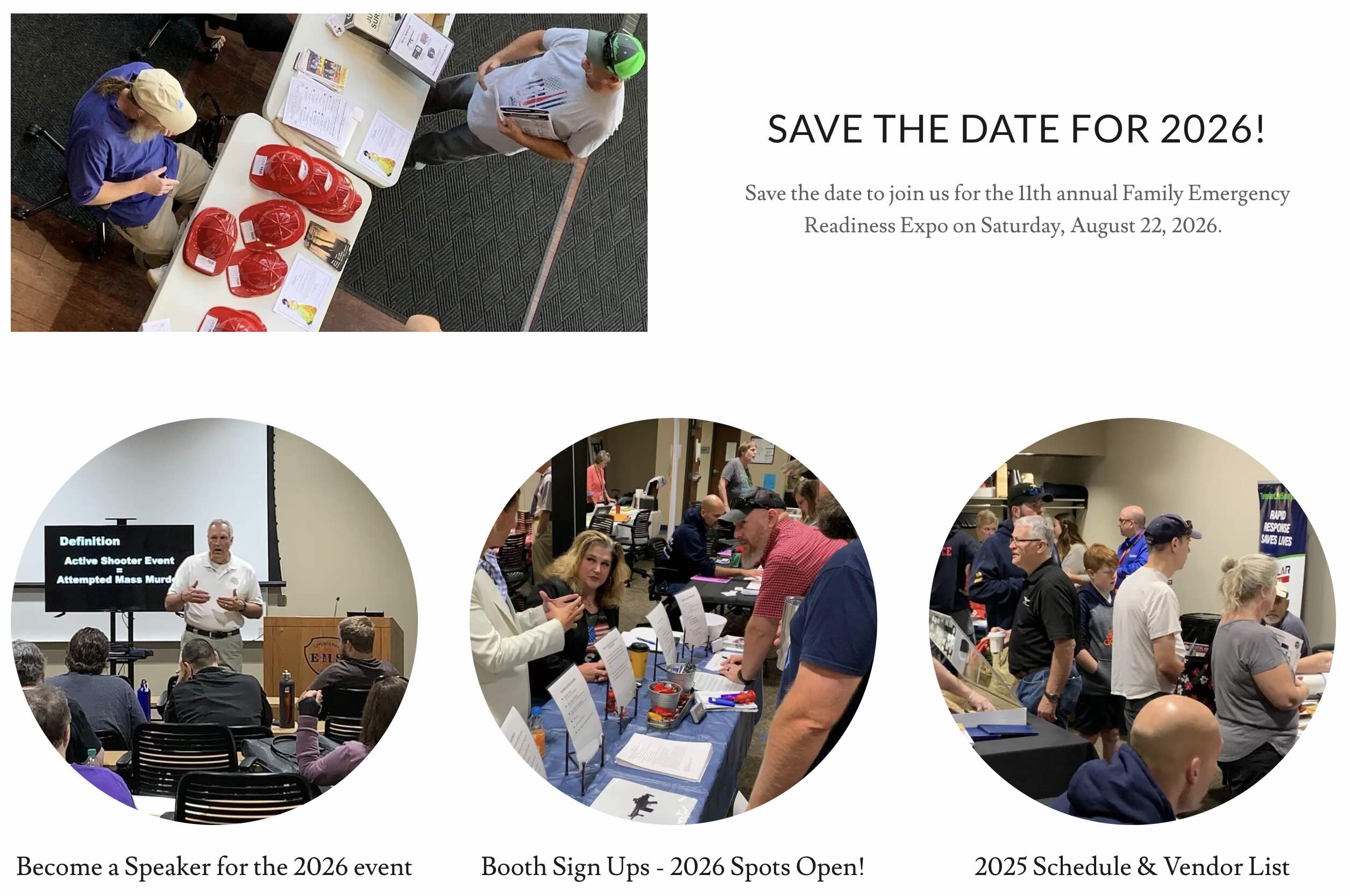 FAMILY EMERGENCY readiness EXPO