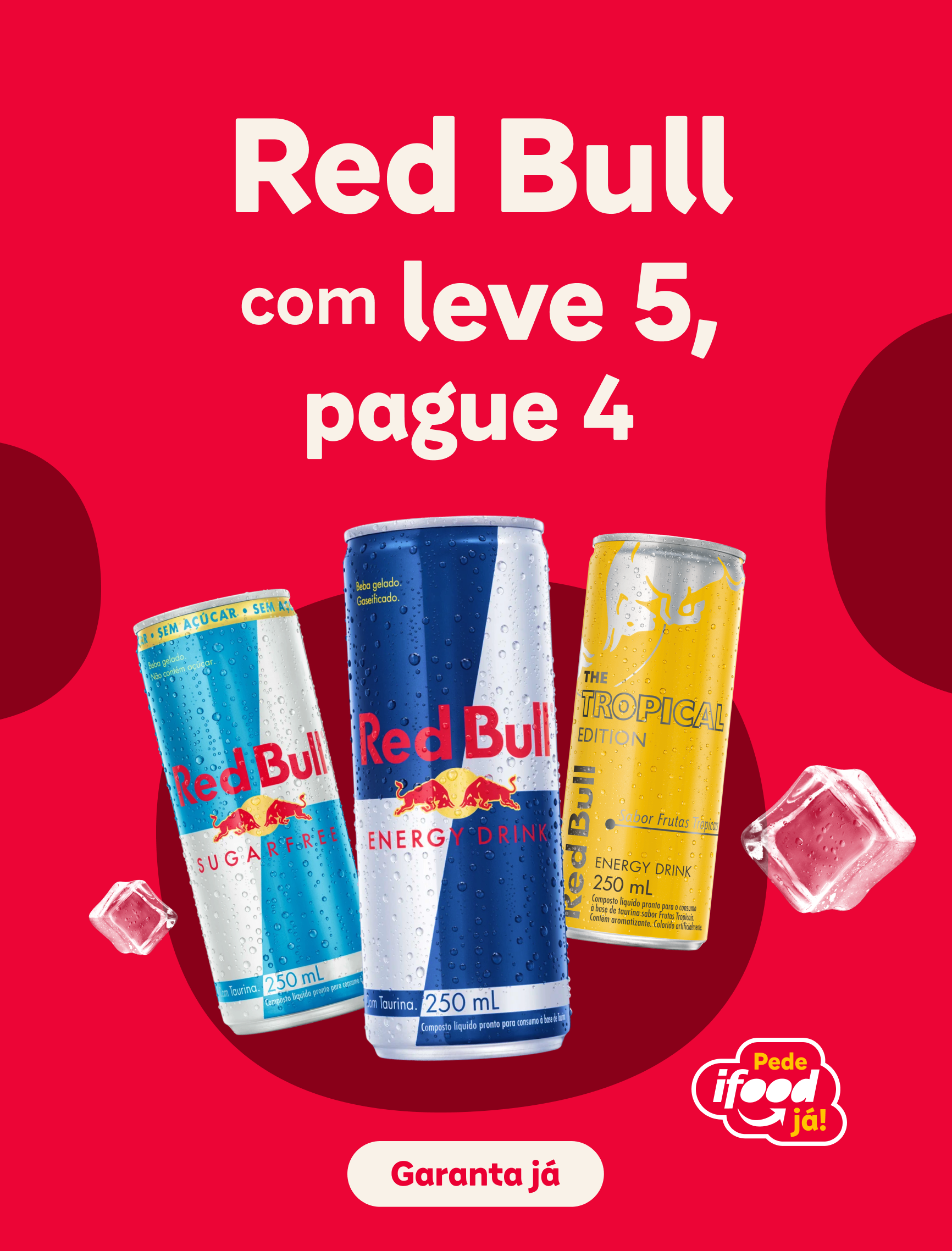 Red Bull com leve 5, pague 4 <Garanta já>
