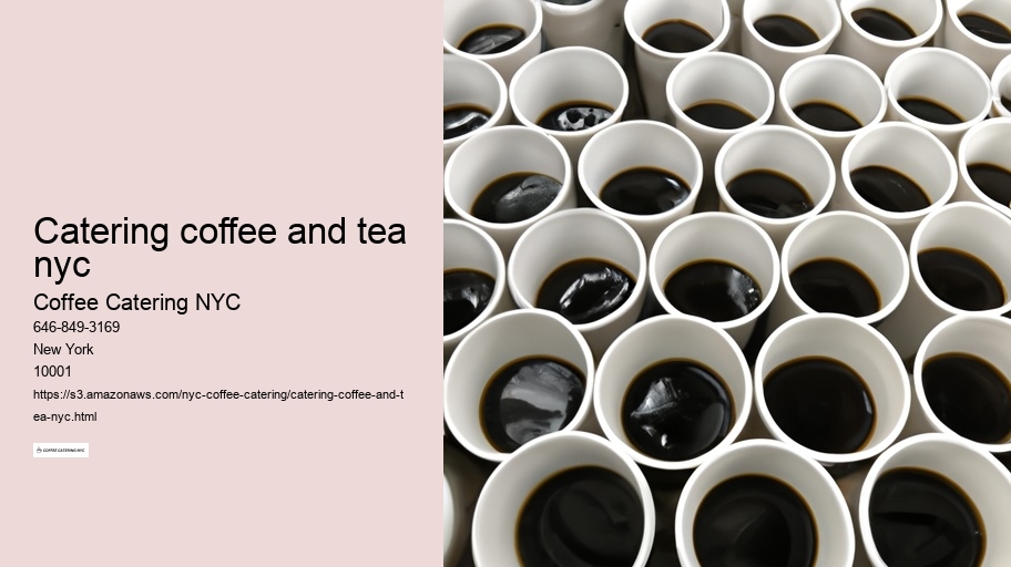 How to Amaze Your Guests with Incredible Coffee Catering from NYC