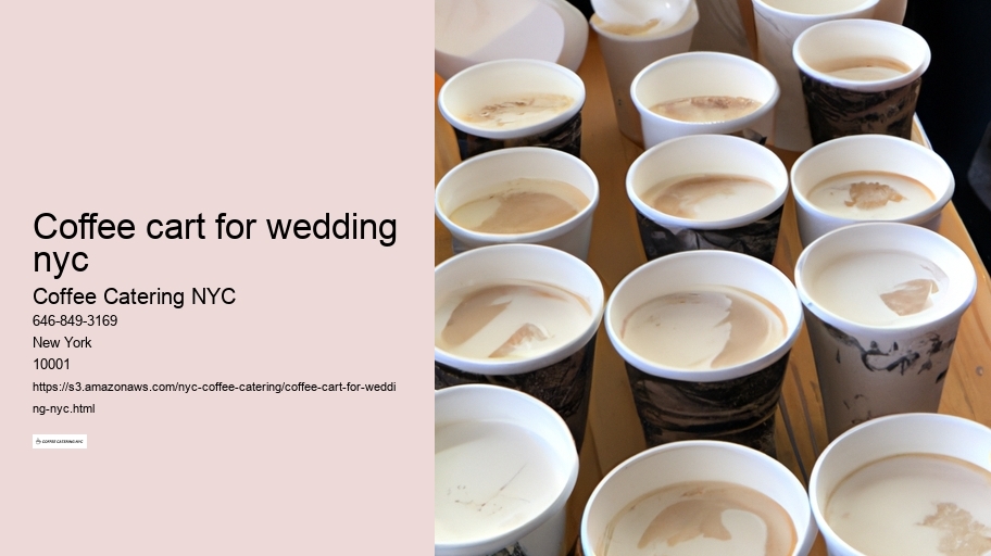coffee cart for wedding nyc