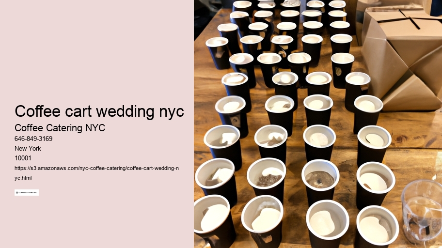 coffee cart wedding nyc