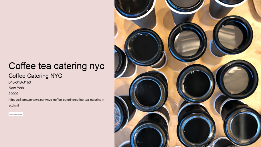 Trends in Coffee Catering: New Ideas for Events in NYC
