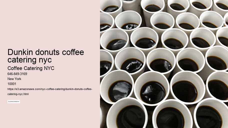dunkin donuts coffee catering nyc