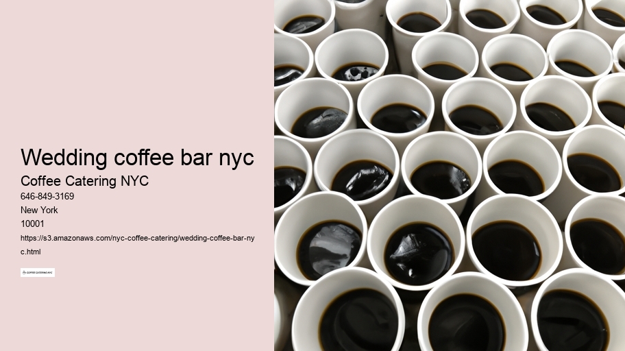 wedding coffee bar nyc