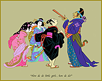 Print #4: How de do little girls, how de do?