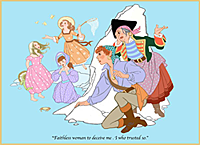 Print #14: Faithless woman to deceive me. I who trusted so.