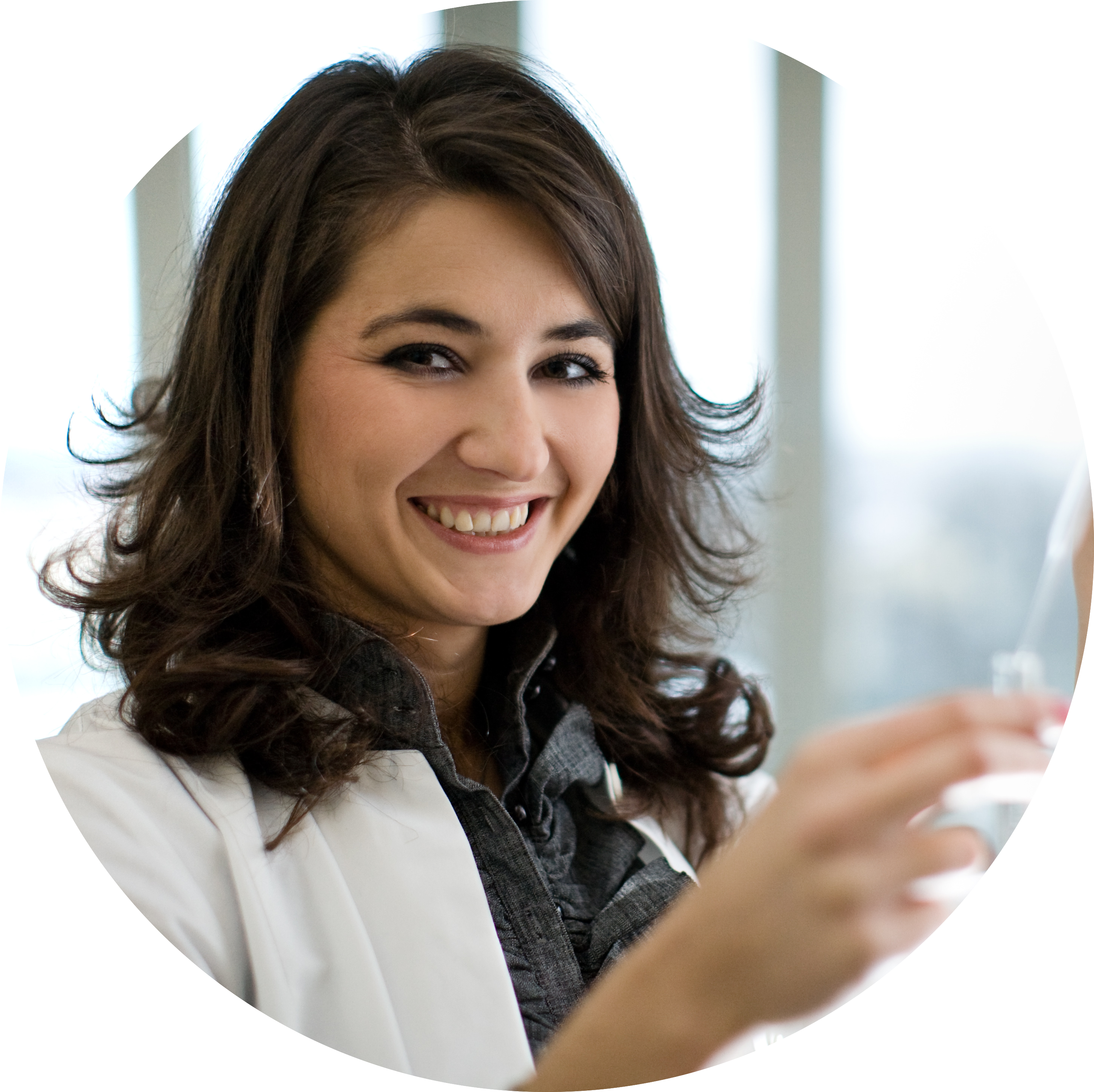 Image: Dr. Joanna Ortyl in a lab setting