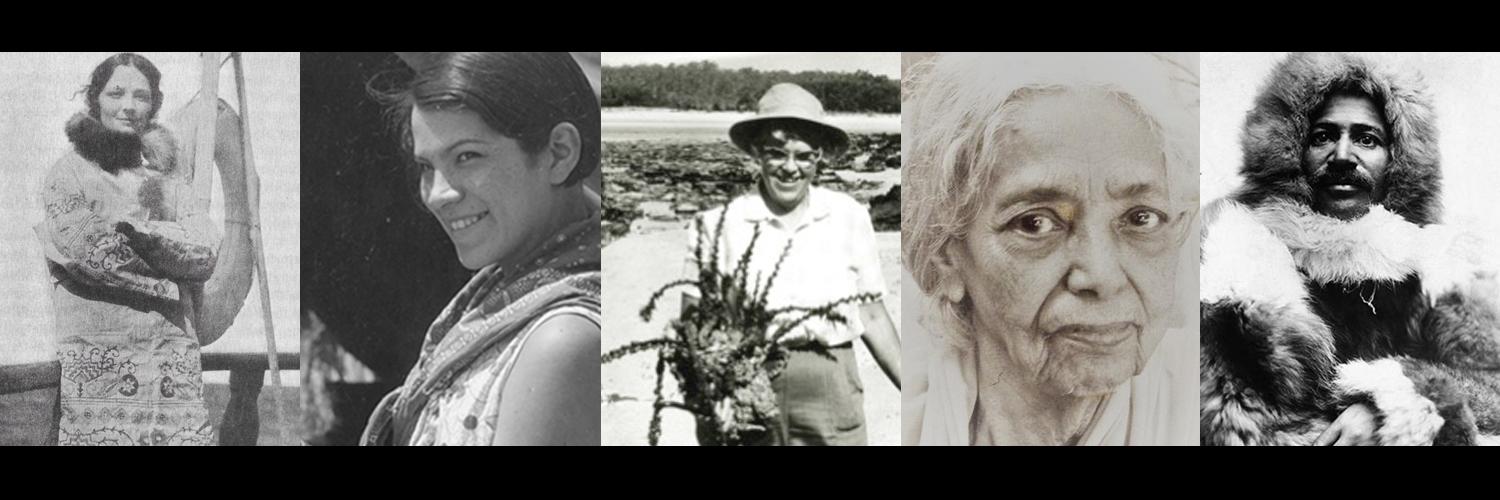 Image: Black and white photos of natural science and conservation change-makers.