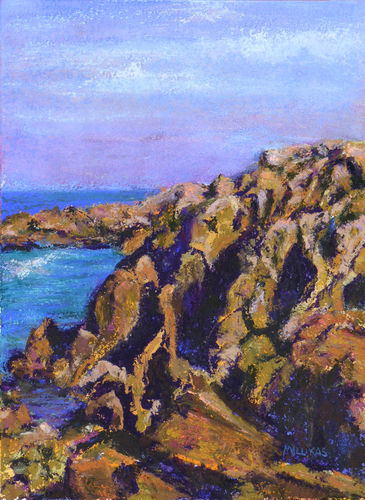 Painting-Seascape-Warren's Point Rocks!