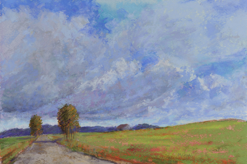 Painting-Landscape-Flax Field Plains