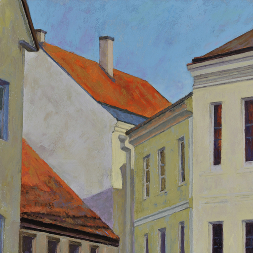 Painting-Cityscape-Vilnuis Tops