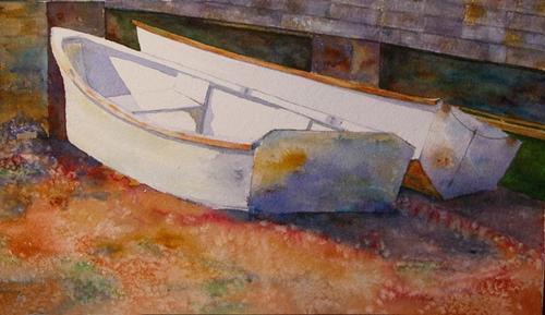 Painting-Seascape-Ready to Row on Monhegan
