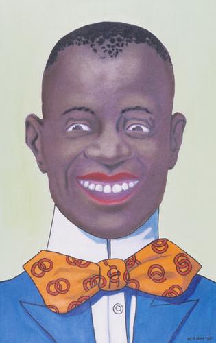 Painting-Figurative-Bowtie (Black Americana)