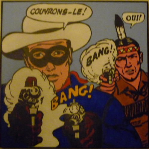 Painting-Lone Ranger Bang Bang (En Francais)