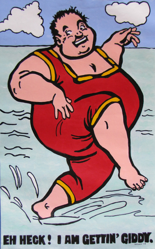 Painting-Figurative-Fat! Fat! Fat! (And Giddy!)