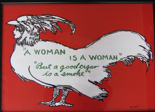 Painting-Text based-A Woman Is A Woman!