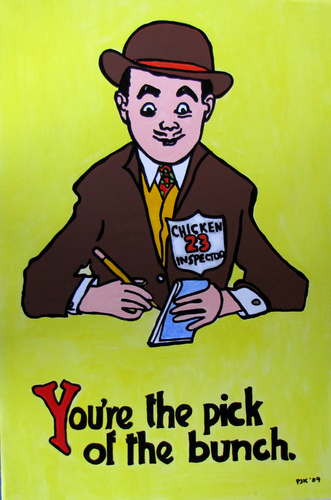 Painting-Pop Art-Chicken's Hot