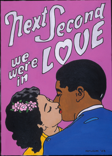 Painting-Pop Art-Next Second: LOVE!
