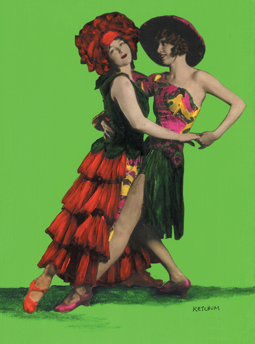 Painting-Pop Art-Latina Tango Dancers