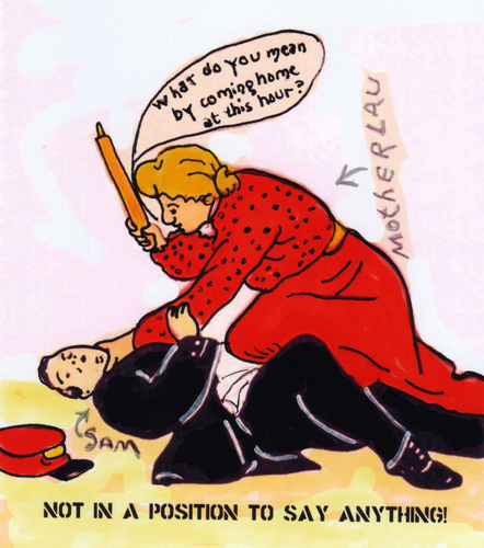 Drawing-Mother-in-Law or Don't Mess with Mama