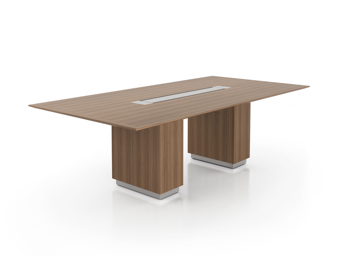 Photo of Tailgate - Freestanding with Rectangle Bases Conference Table, vue 1, available at Oburo in Montreal