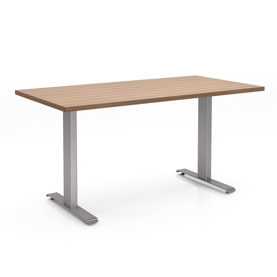 Photo of Manhattan - Rectangle Column T Base Table, vue 1, available at Oburo in Montreal